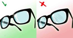 Царапины на очках для зрения - как их убрать
